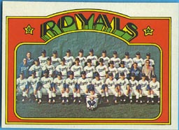 1972 Topps Baseball Cards      617     Kansas City Royals TC
